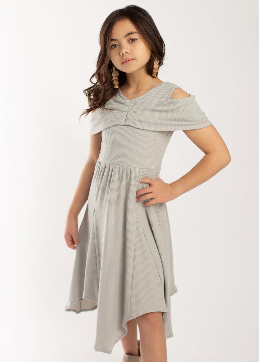 Medora Dress in Dove Girls Product Image