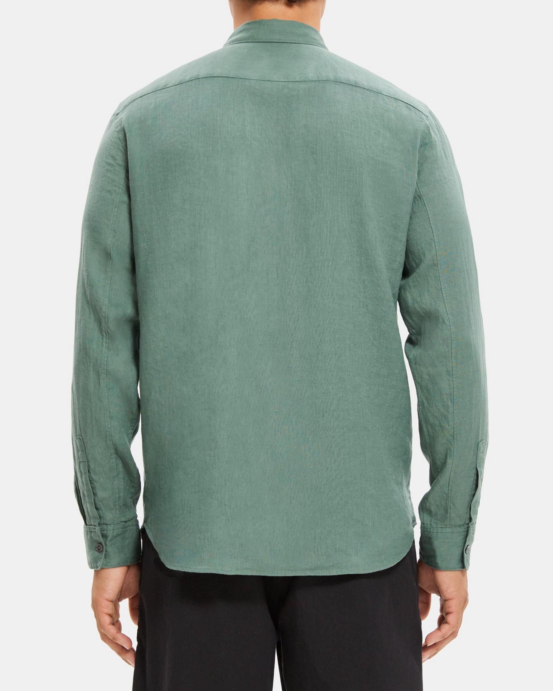 Standard-Fit Shirt in Linen Product Image