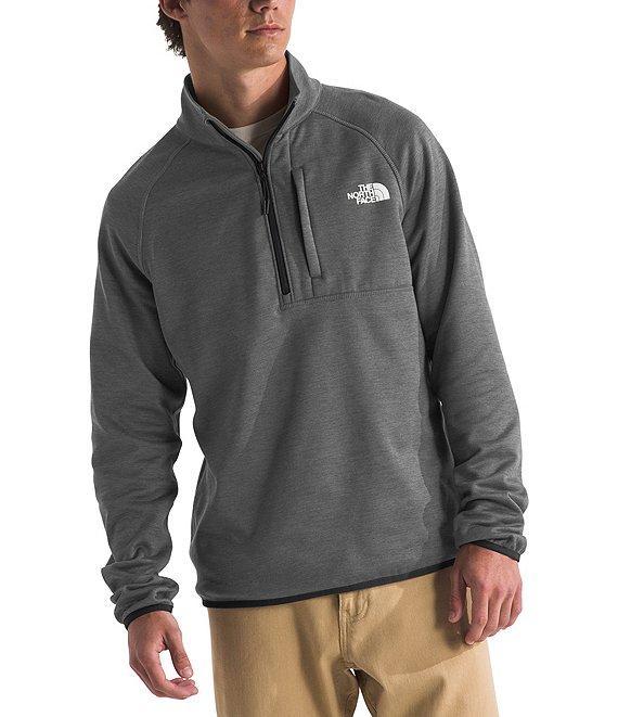 The North Face Canyonlands Long Sleeve Half-Zip Heathered Fleece Pullover Product Image