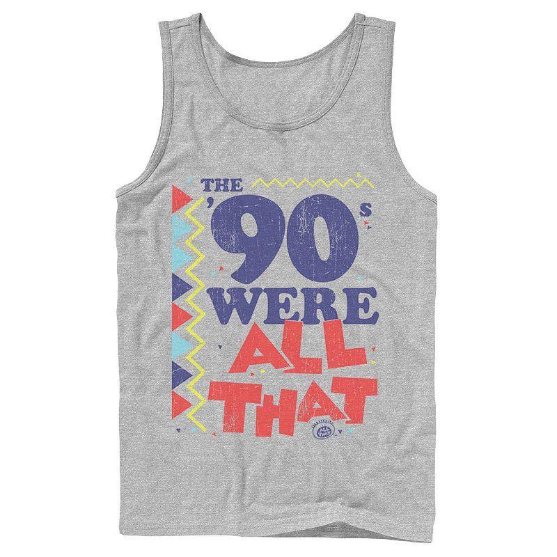 Men's Nickelodeon All That The Nineties Were Retro Poster Graphic Tank Top, Size: Small, Blue Product Image