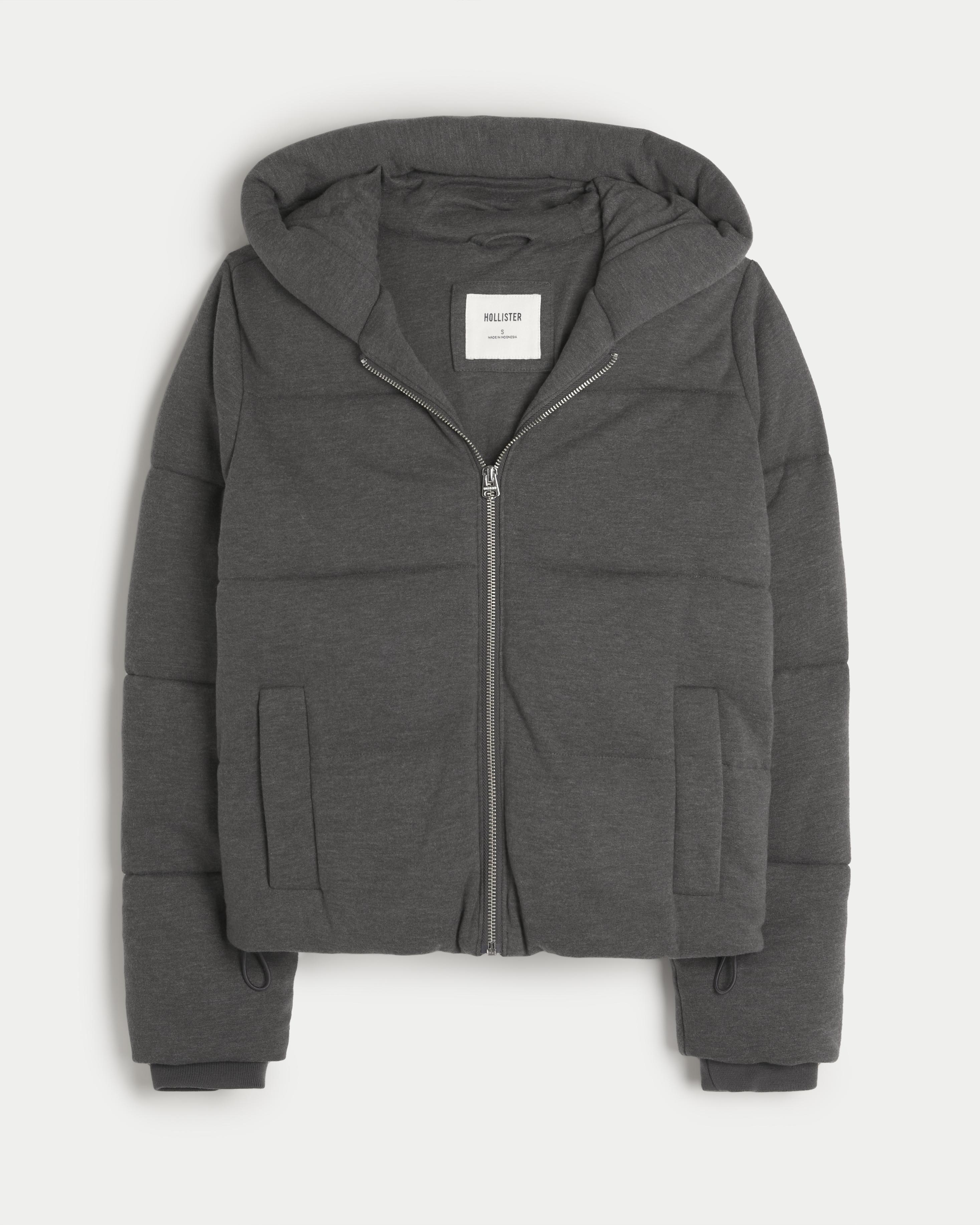 Fleece Hooded Puffer Jacket Product Image