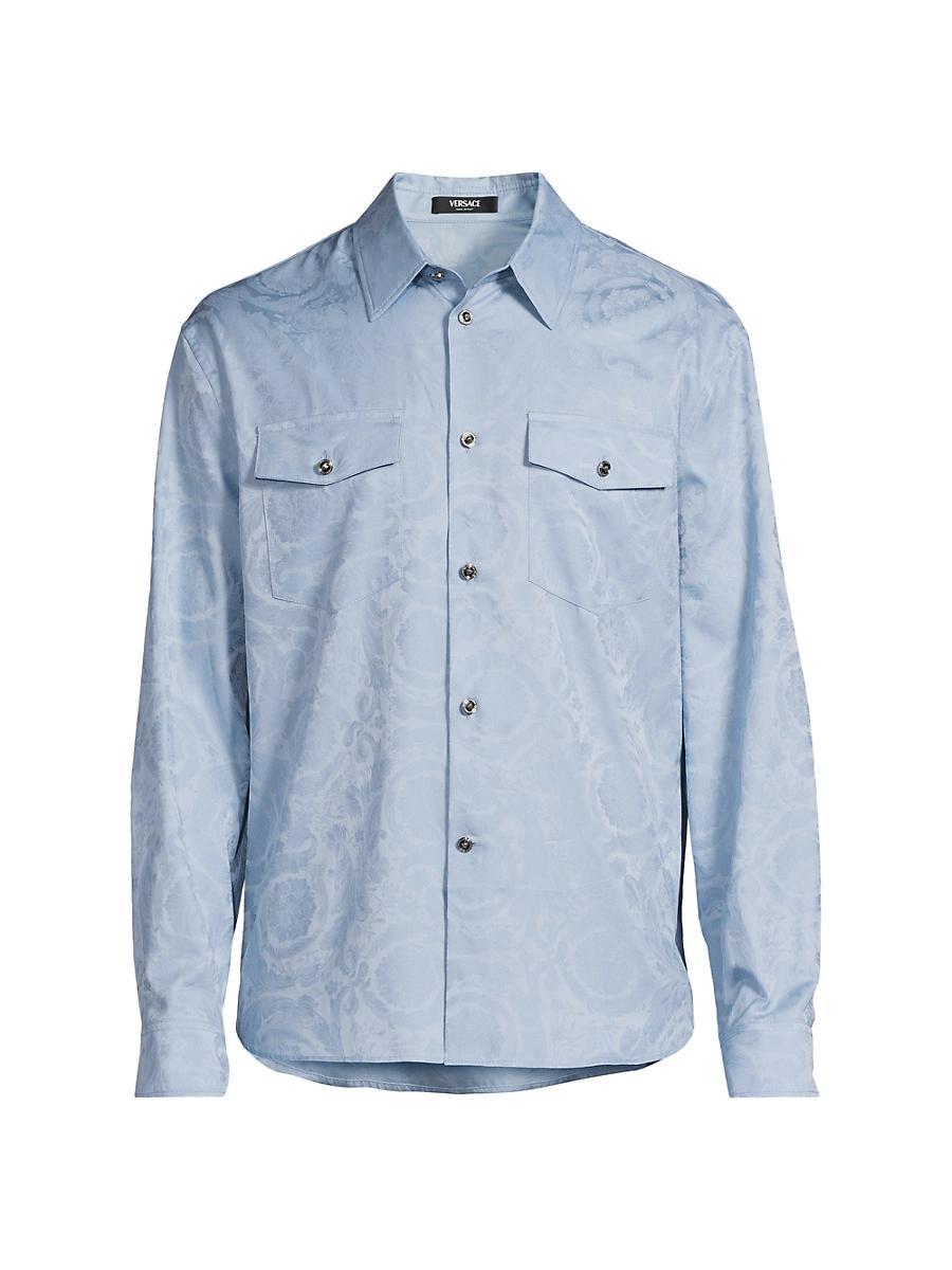Mens Barocco Jacquard Sport Shirt Product Image