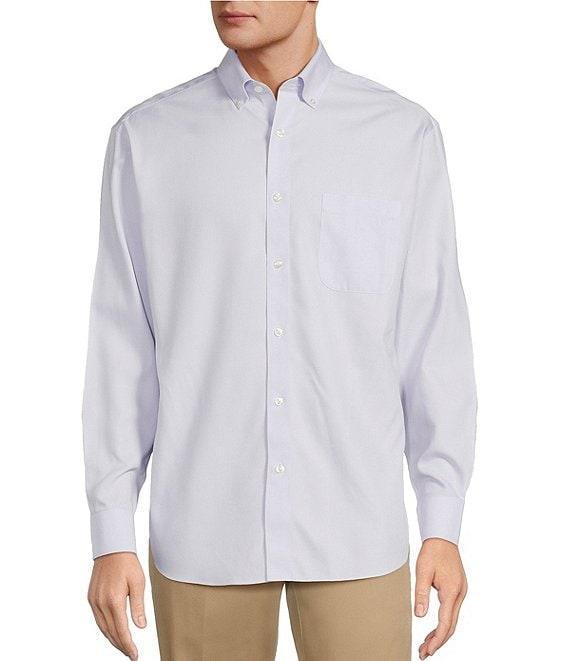 Gold Label Roundtree & Yorke Big & Tall Non-Iron Long Sleeve Micro Houndstooth Dobby Sport Shirt Product Image