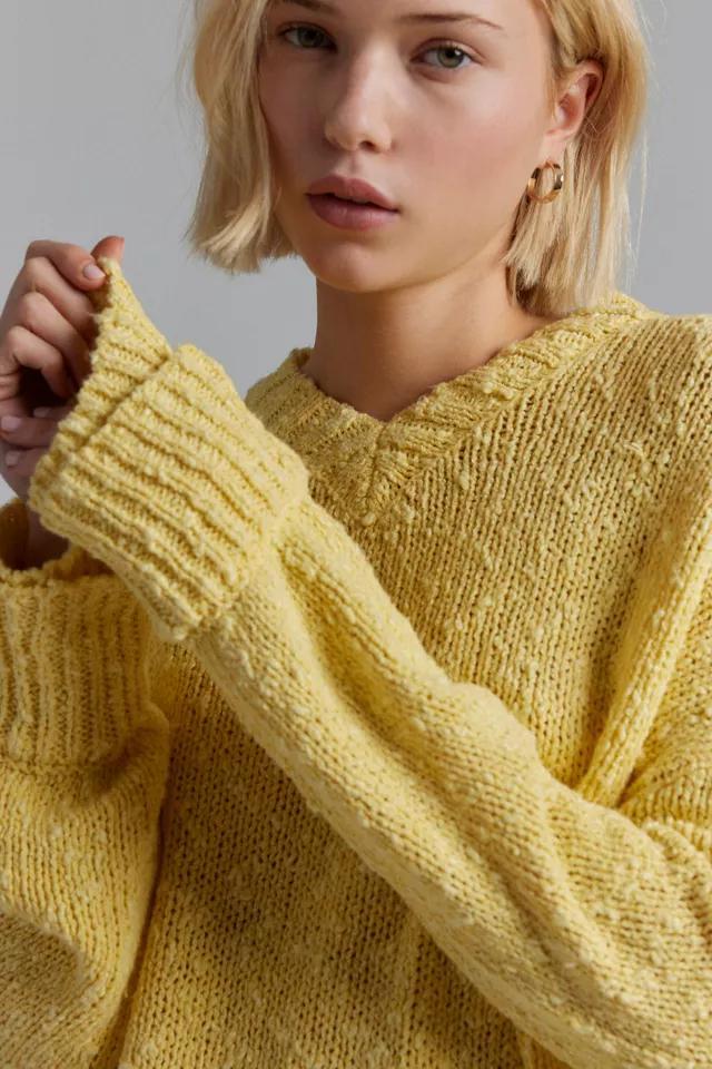 BDG Van Oversized V-Neck Dad Sweater Product Image