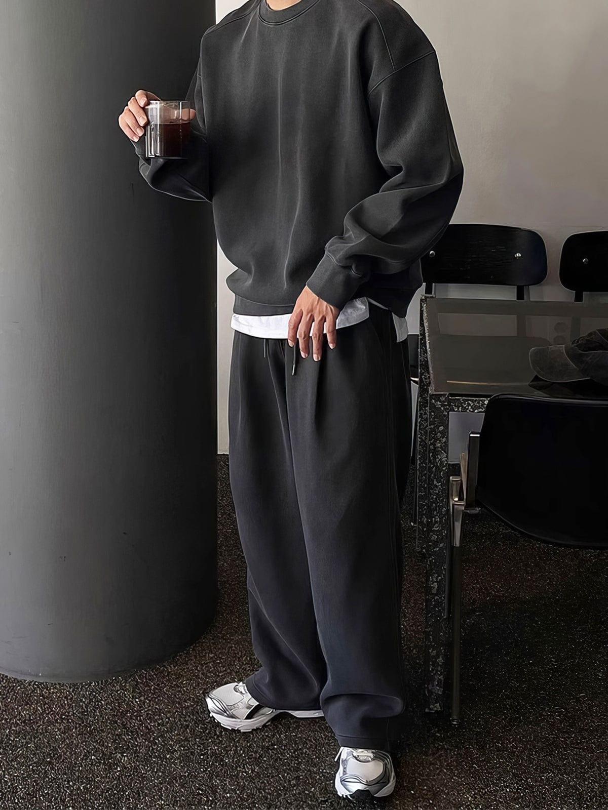 RT No. 12451 PLEATED STRAIGHT SWEATPANTS Product Image