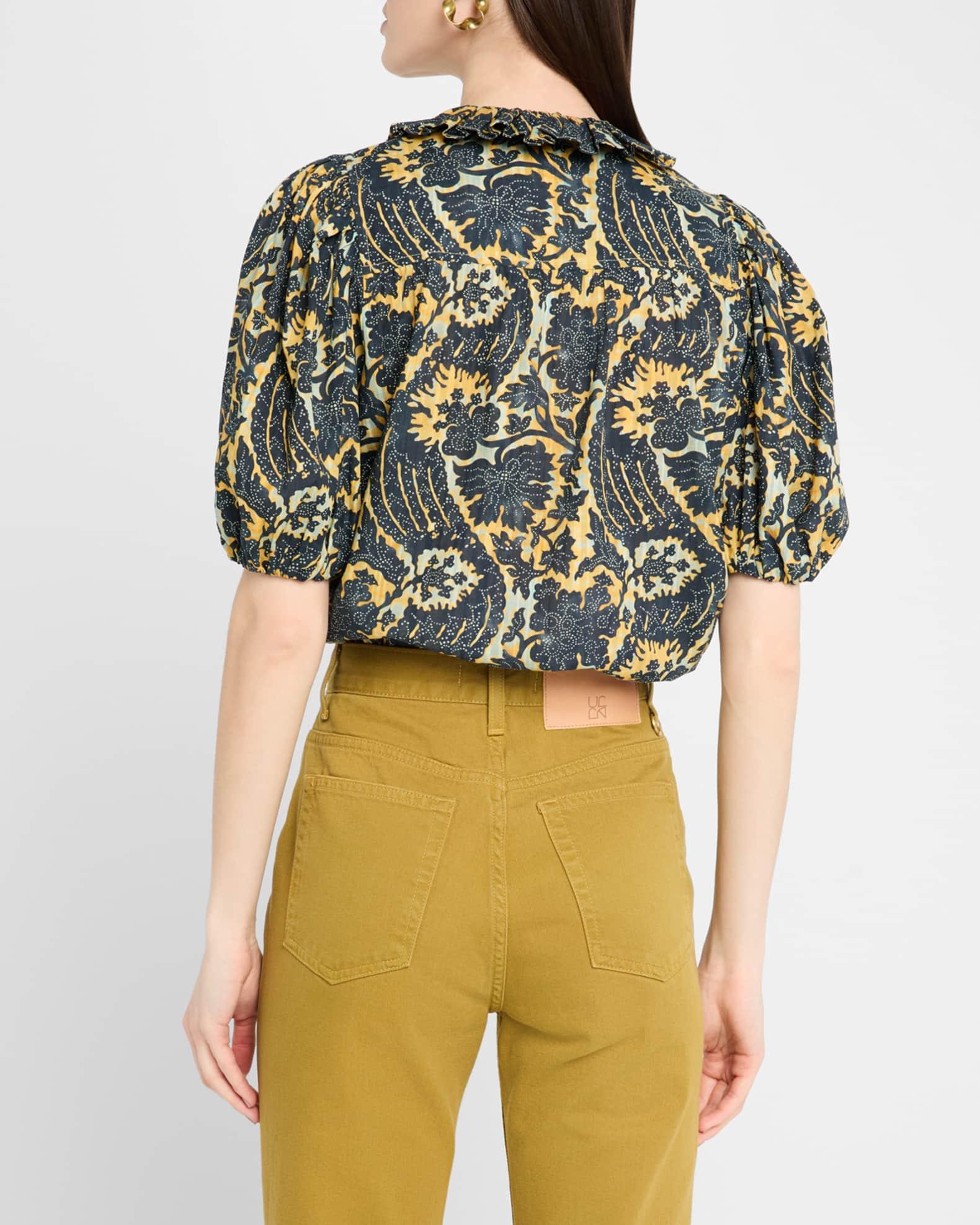 Amari Ruffle Short-Sleeve Blouse Product Image