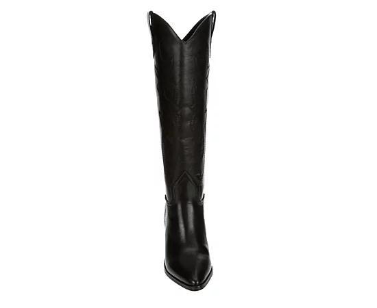 madden girl Arizona Womens Knee-High Western Boots Ivory Product Image