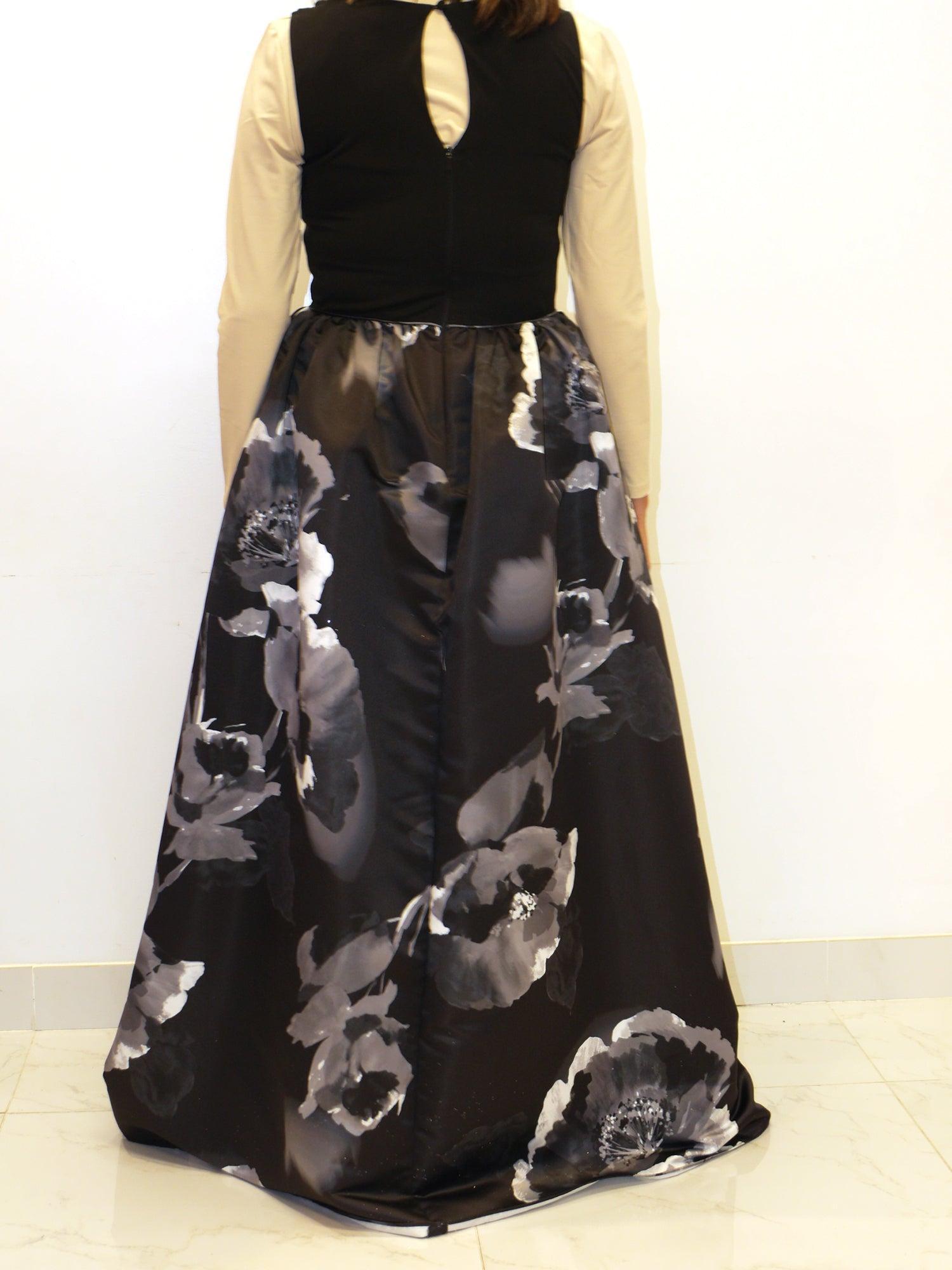 Aidan Mattox Flowy Floral Gown Product Image