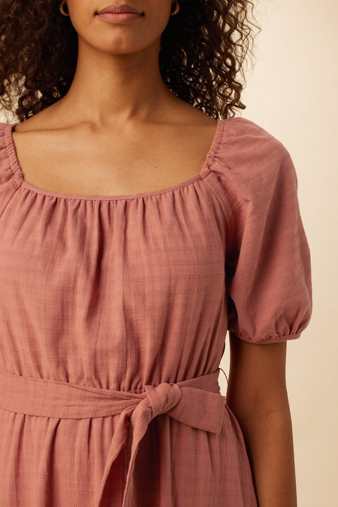Michelle Organic Cotton Dress - Carnelian Product Image