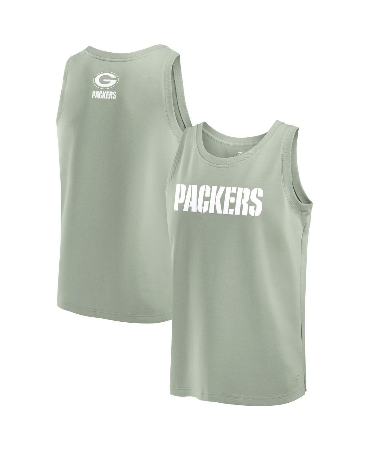Men's Fanatics Light Green Green Bay Packers Elements Tank Top, Size: Medium, Lt Gre Product Image