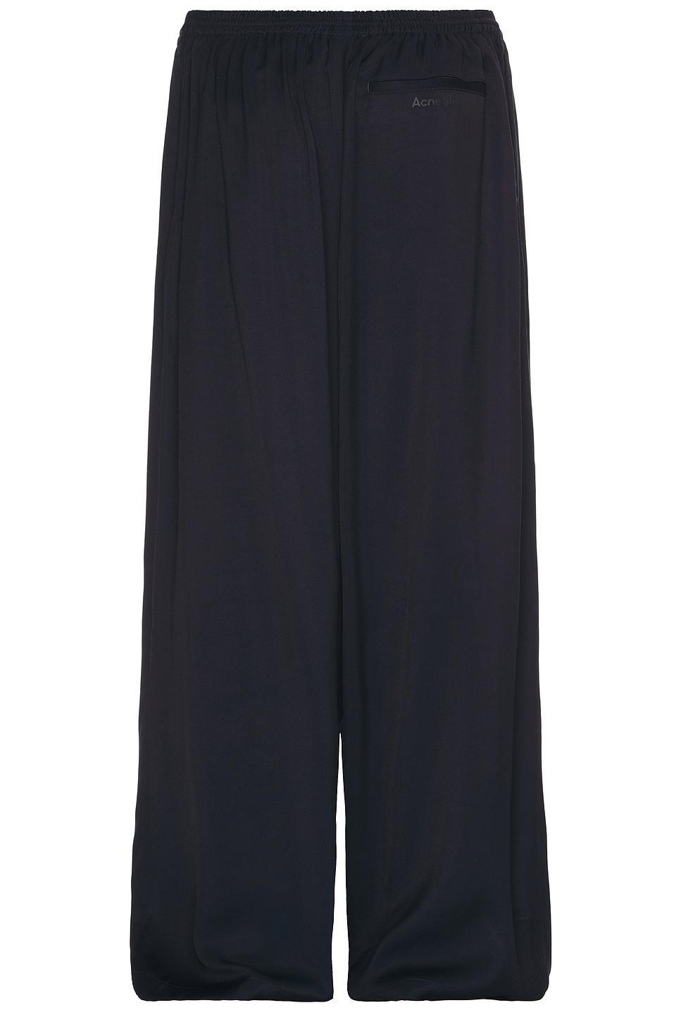 ACNE STUDIOS Palero Mini-herringbone Jacquard Trousers In Navy Product Image