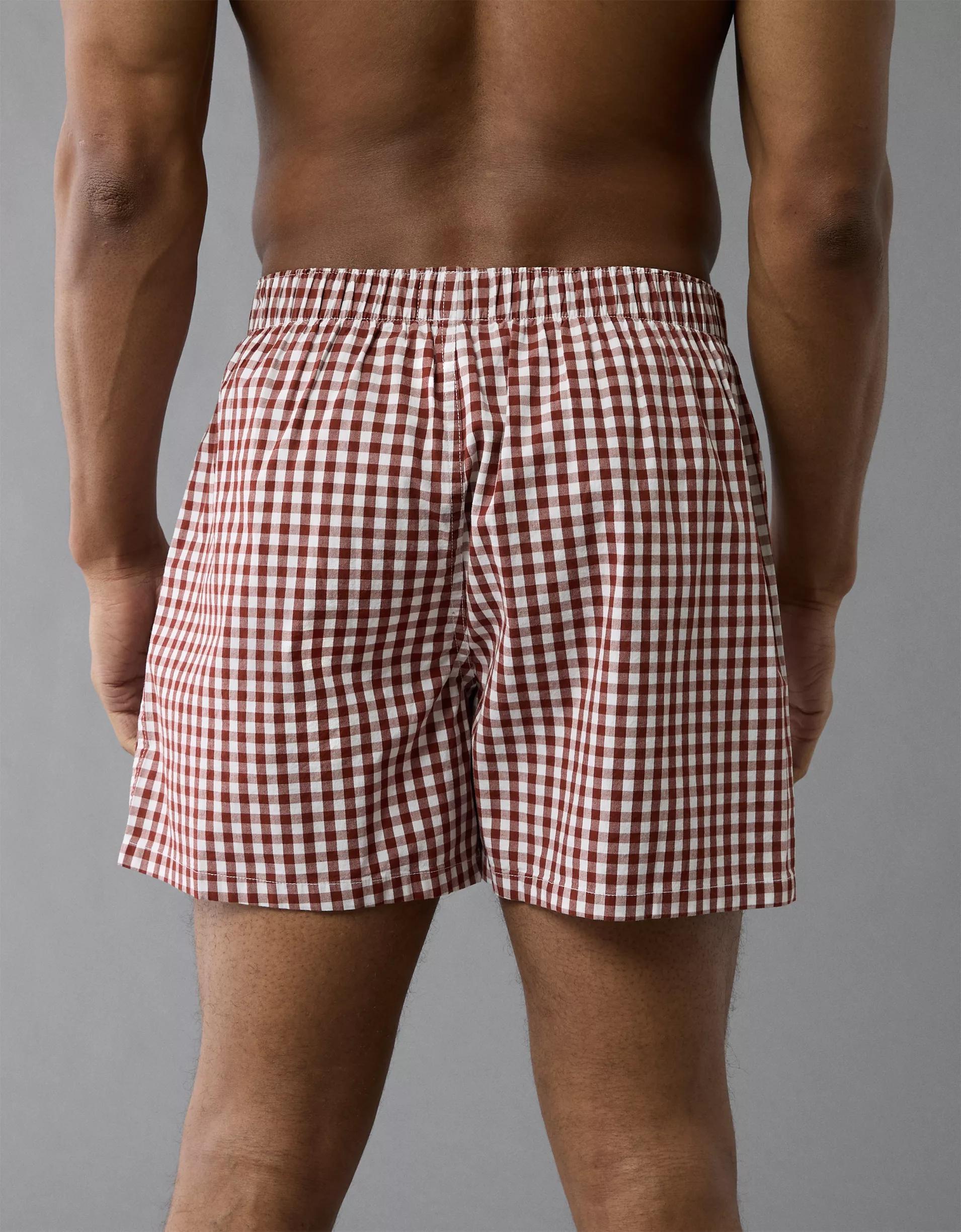 AEO Men's Plaid Stretch Boxer Short Product Image