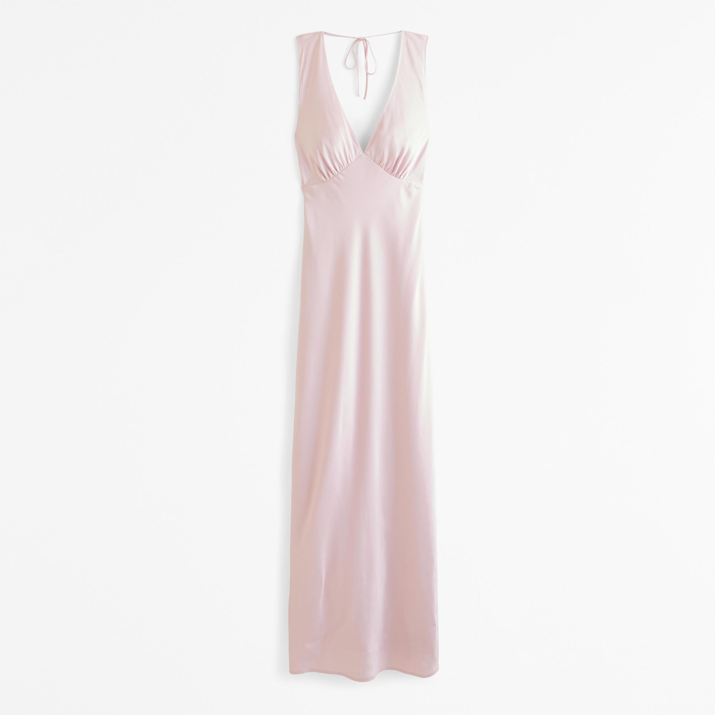 Plunge Cowl Back Maxi Dress Product Image
