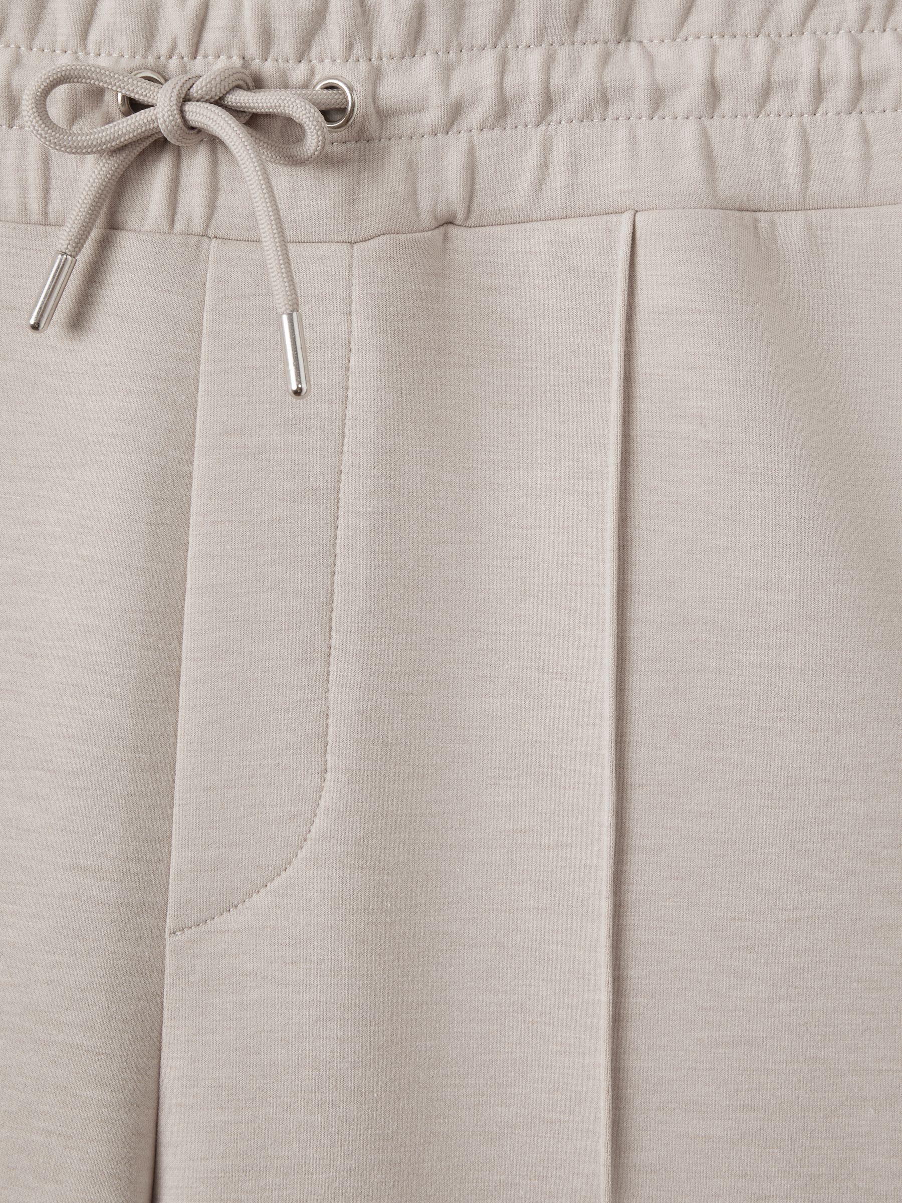 Interlock Jersey Drawstring Joggers in Oatmeal Product Image