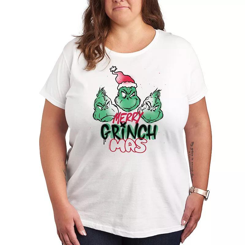 Plus Size Frostys Tree Farm Holiday Graphic Tee, Women's, Size: 3XL, Heather Grey Product Image