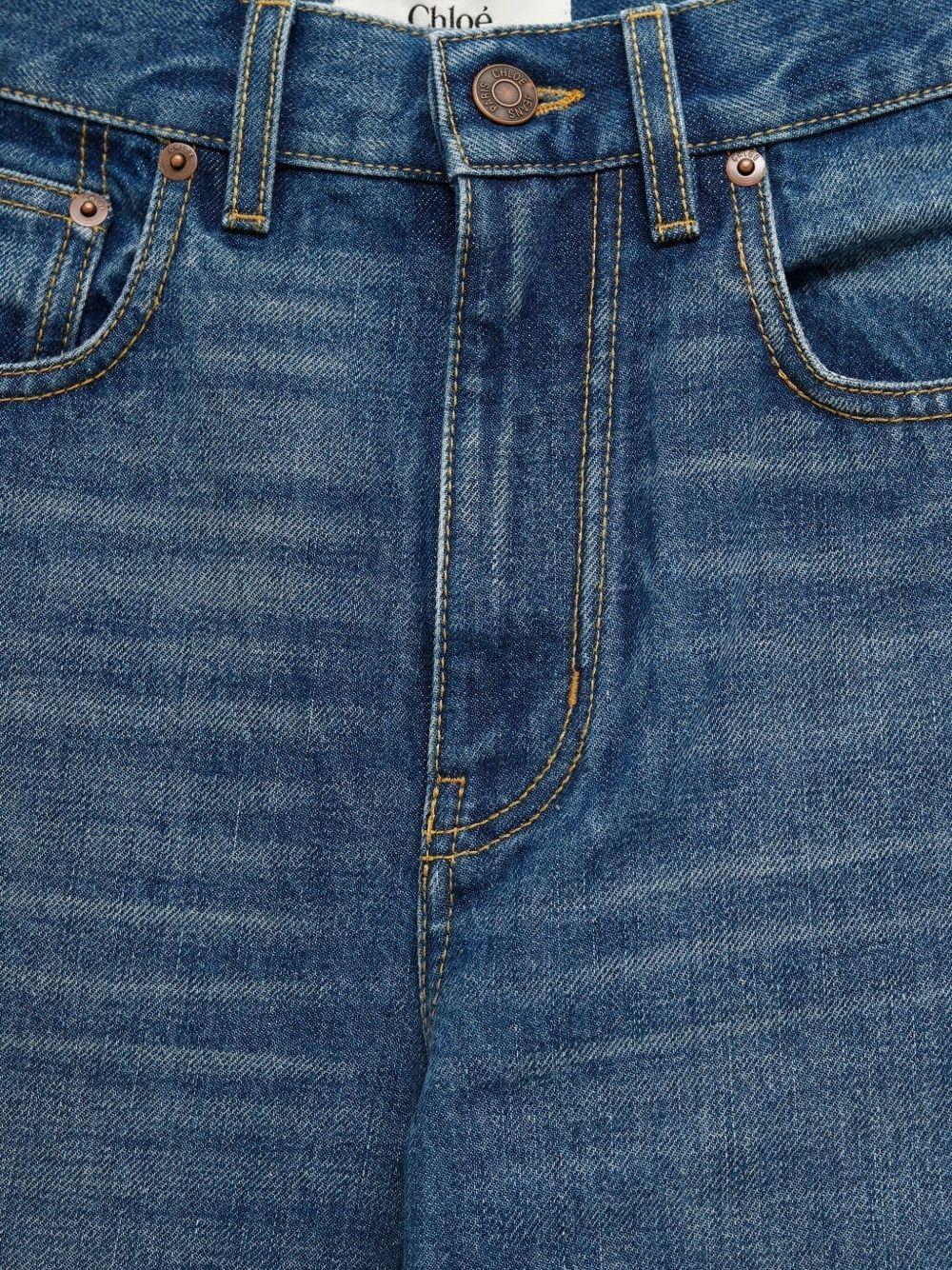 wide-leg denim jeans Product Image