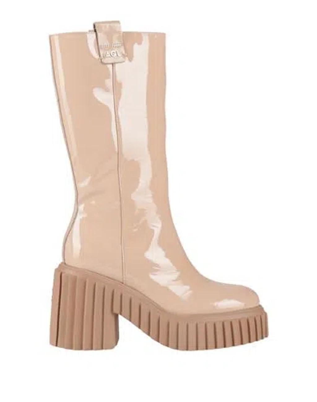 AGL ATTILIO GIUSTI LEOMBRUNI Agl Woman Boot Beige Size 10 Leather Product Image