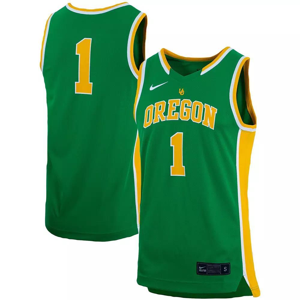 Unisex Nike #1 Green Oregon Ducks Women's Basketball Throwback Replica Jersey, Size: Small Product Image