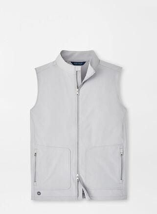 Peter Millar Mens Contour Vest | Color: Gale Grey | Size: S Product Image