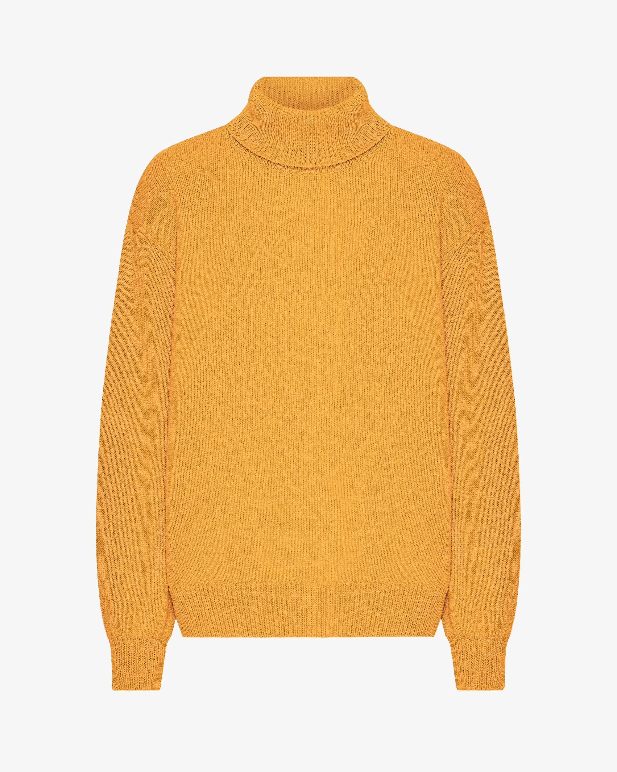 Merino Wool Turtleneck - Coffee Brown Product Image