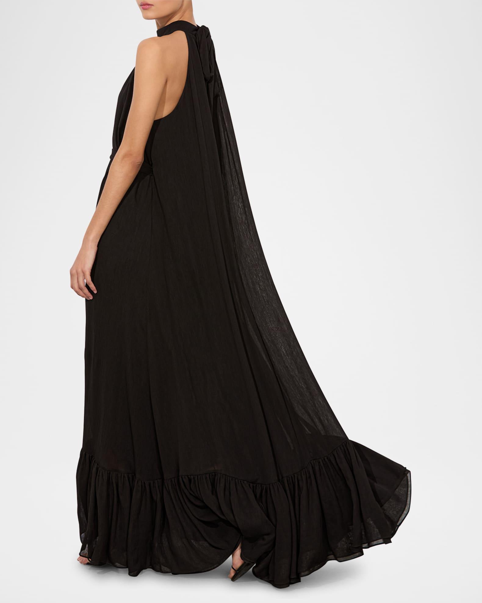 Jovie Gathered Ruffle Maxi Dress Product Image