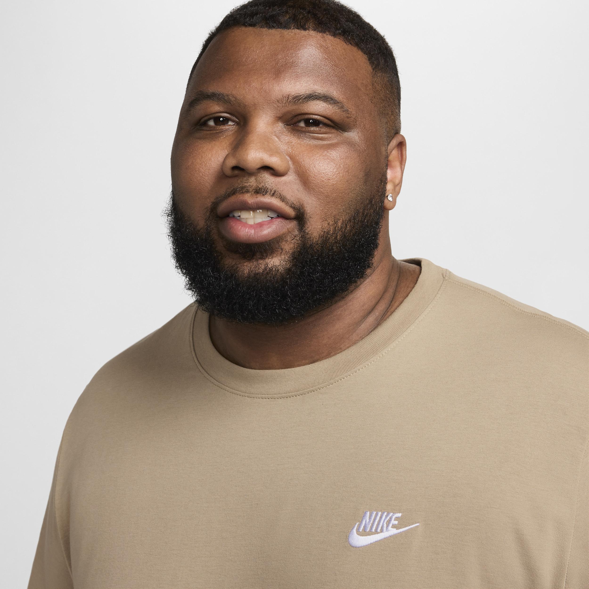 Big & Tall Nike Sportswear Club Tee, Mens Dark Gray Grey Product Image