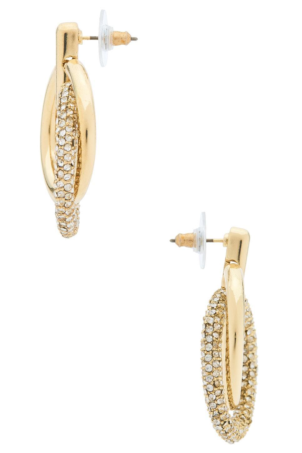 Pave Interlocked Drop Earrings BaubleBar Product Image