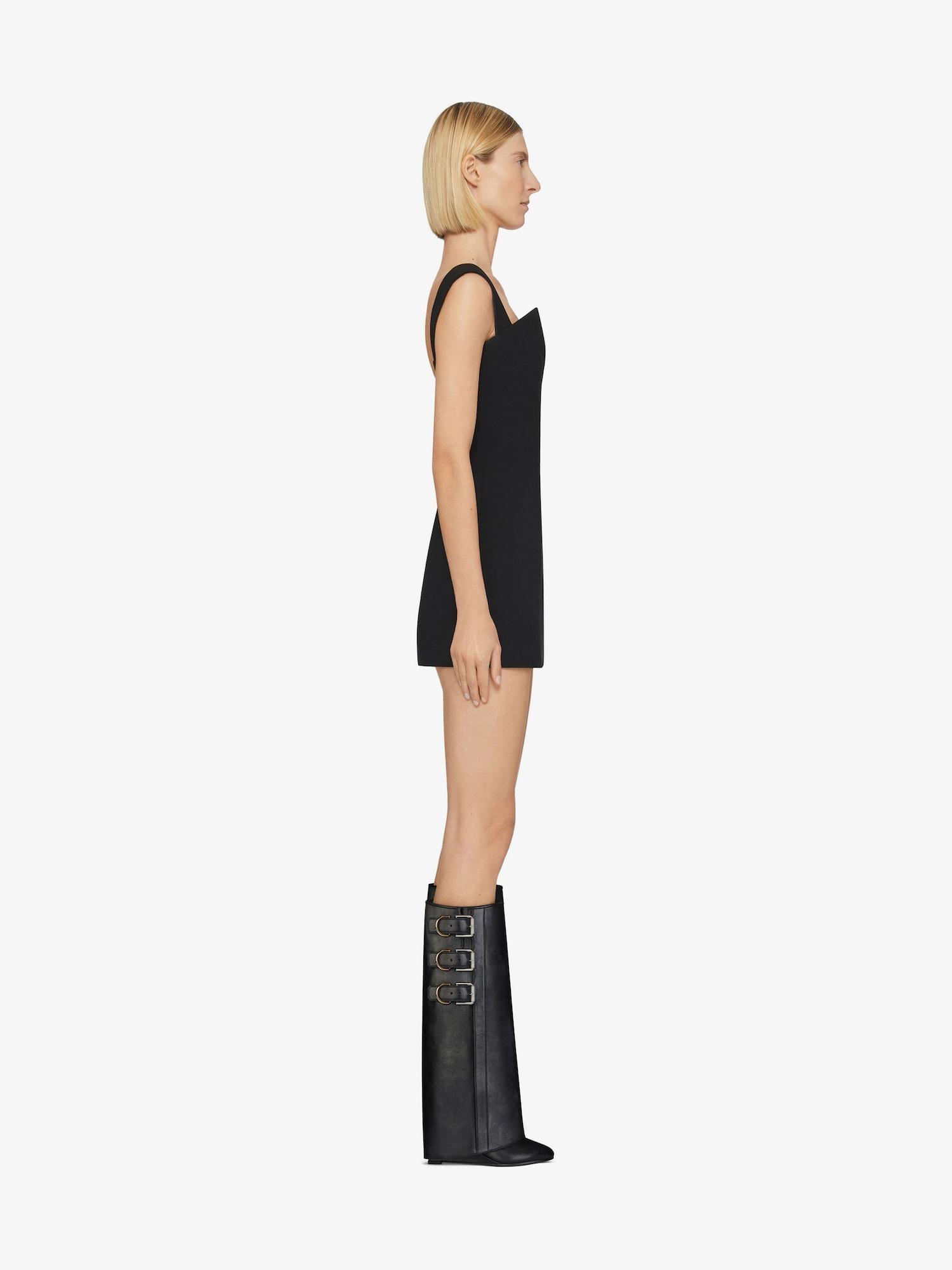 Shark Lock Buckles boots in leather Product Image