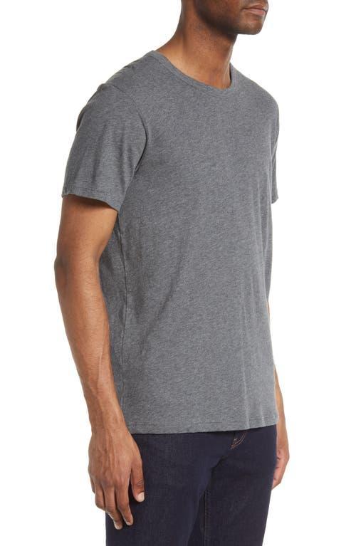 7 For All Mankind Men's Feather Weight Crewneck T-Shirt in Heather Grey at Nordstrom, Size Small Product Image