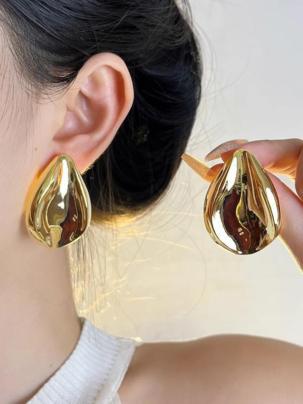 Geometric Shiny Earrings Accessories Product Image