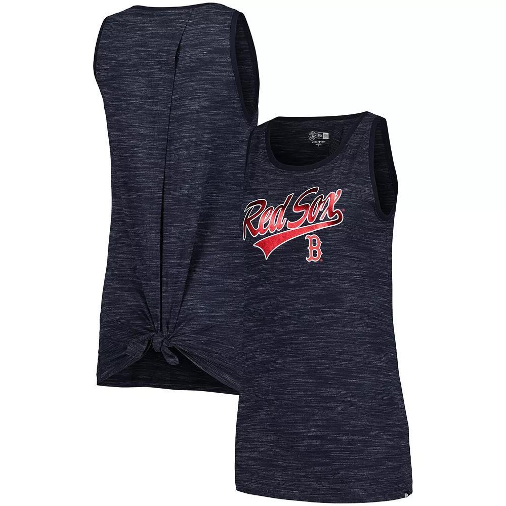 Women's New Era Navy Boston Red Sox Space-Dye Active Tank Top, Size: 2XL, Blue Product Image