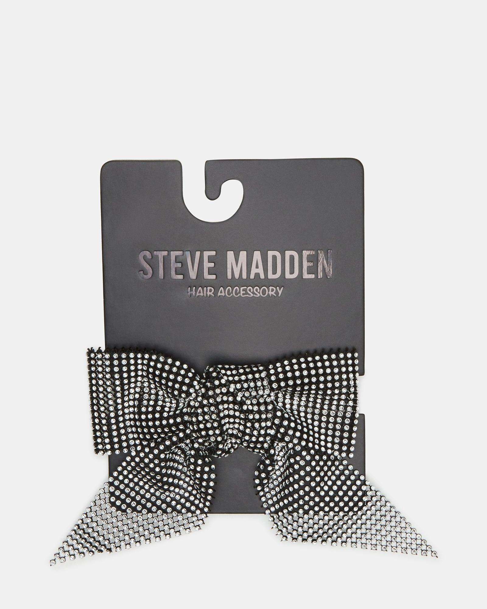 RHINESTONE MESH HAIR BOW BLACK/SILVER Female Product Image