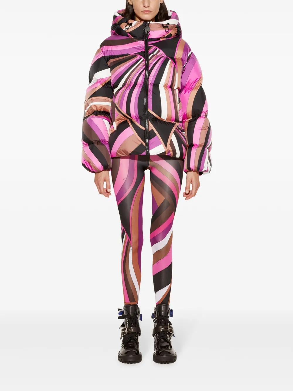 Iride-print puffer jacket Product Image
