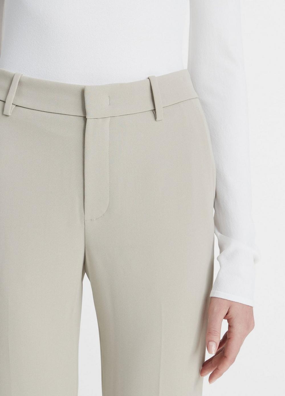 Womens Crepe Tailored Straight-Leg Pant, Black, Size 2 Vince Product Image