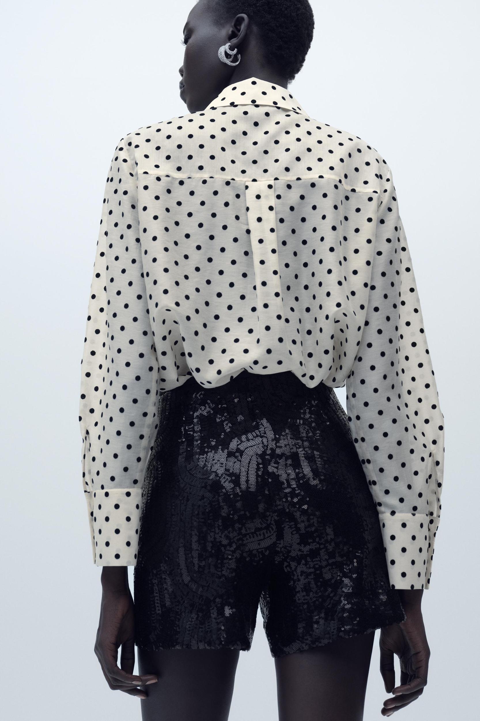 POLKA DOT SHIRT WITH BOWS Product Image