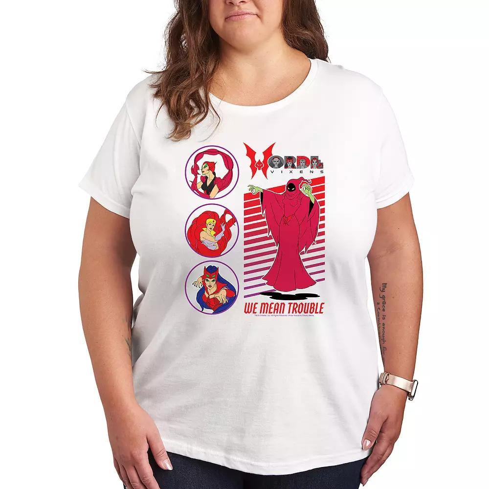Disneys Minnie Mouse & Figaro Plus Kitten EGraphic Teepurrt Graphic Tee, Womens Grey Gray Product Image