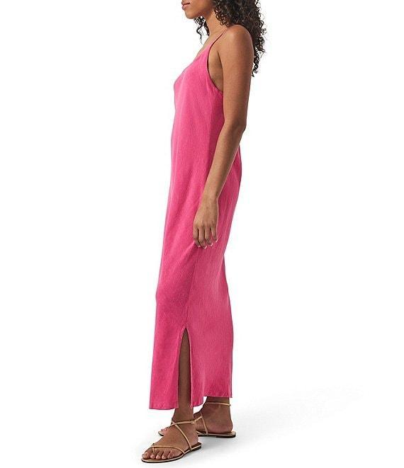Splendid Capri Linen Blend Scoop Neck Sleeveless Maxi Dress Product Image