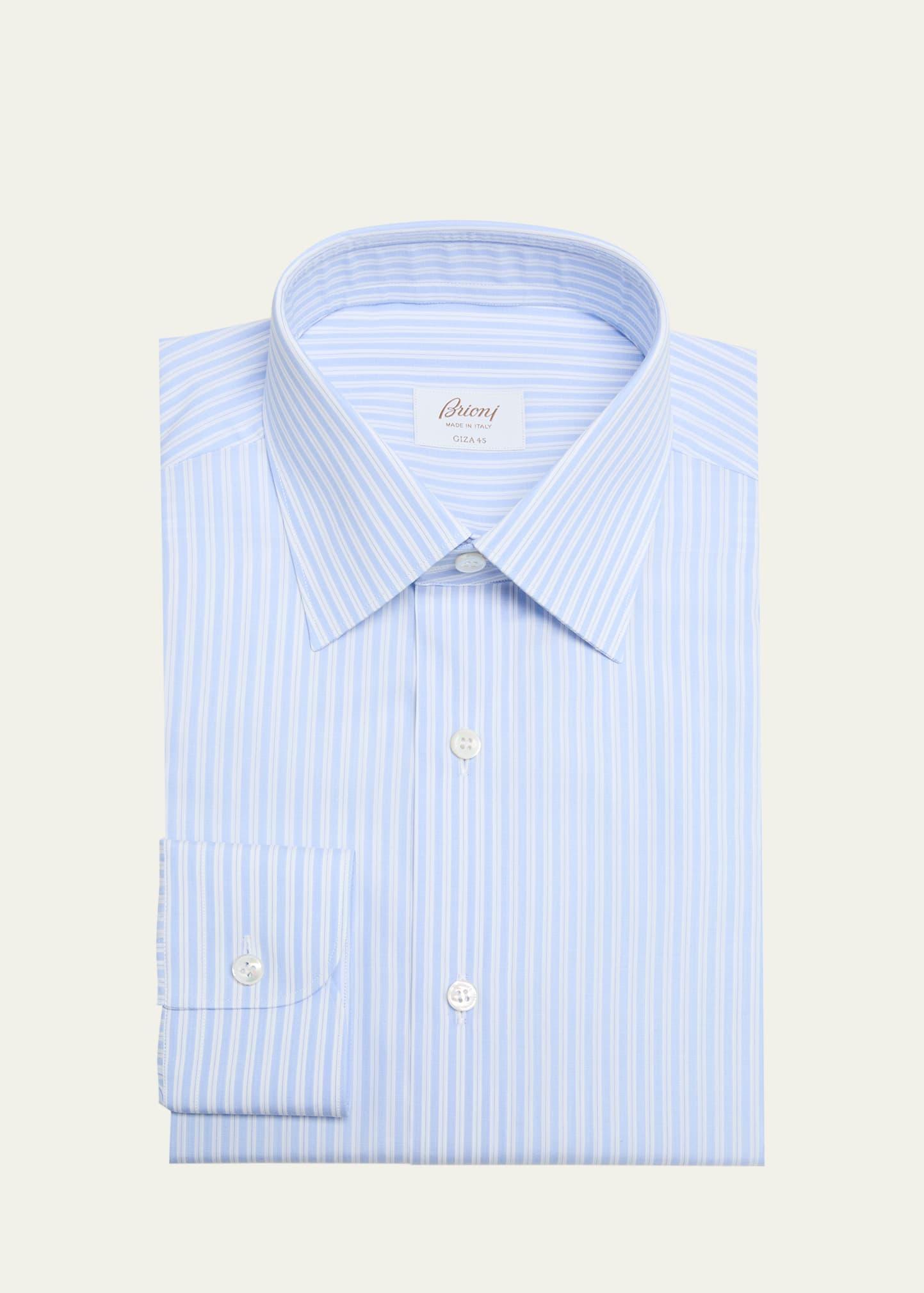 Mens Cotton Giza 45 Stripe Dress Shirt Product Image