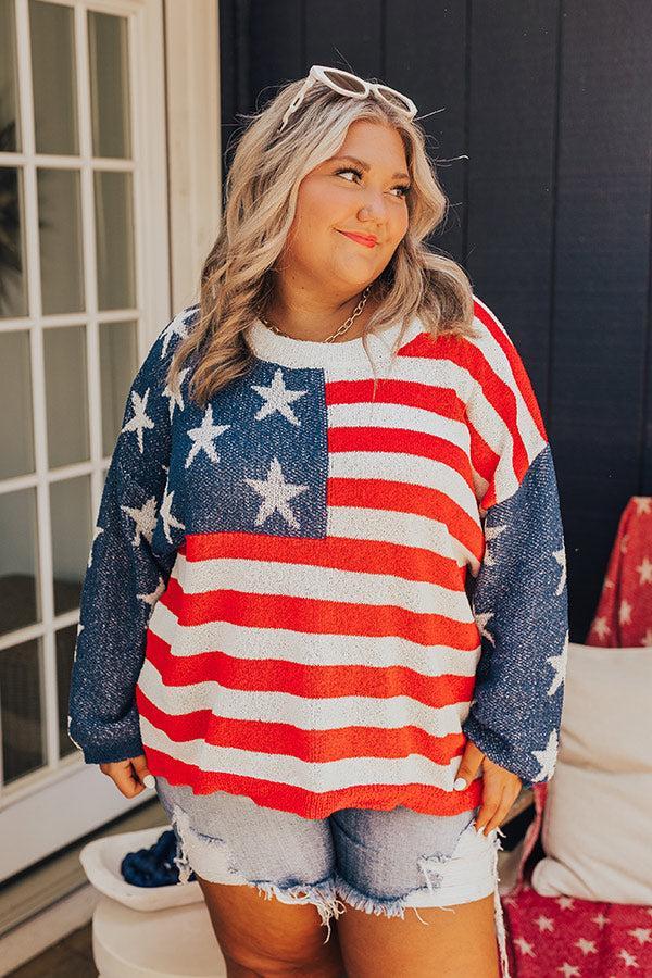 American Dream Knit Sweater Curves Product Image