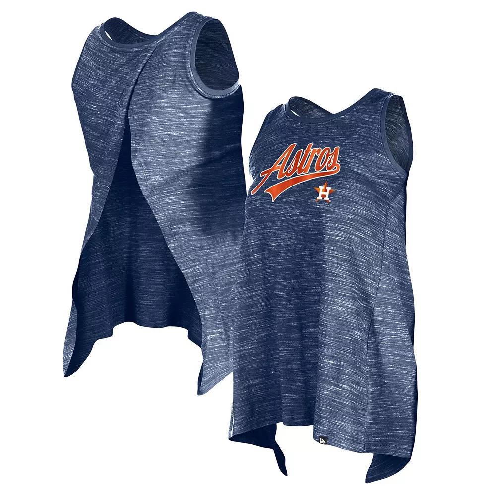 Women's New Era Navy Houston Astros Space-Dye Active Tank Top, Size: XL, Blue Product Image