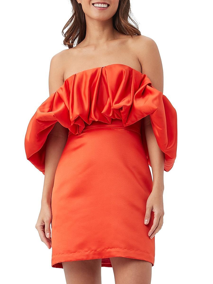 Womens Nia Bubble Off-The-Shoulder Dress Product Image
