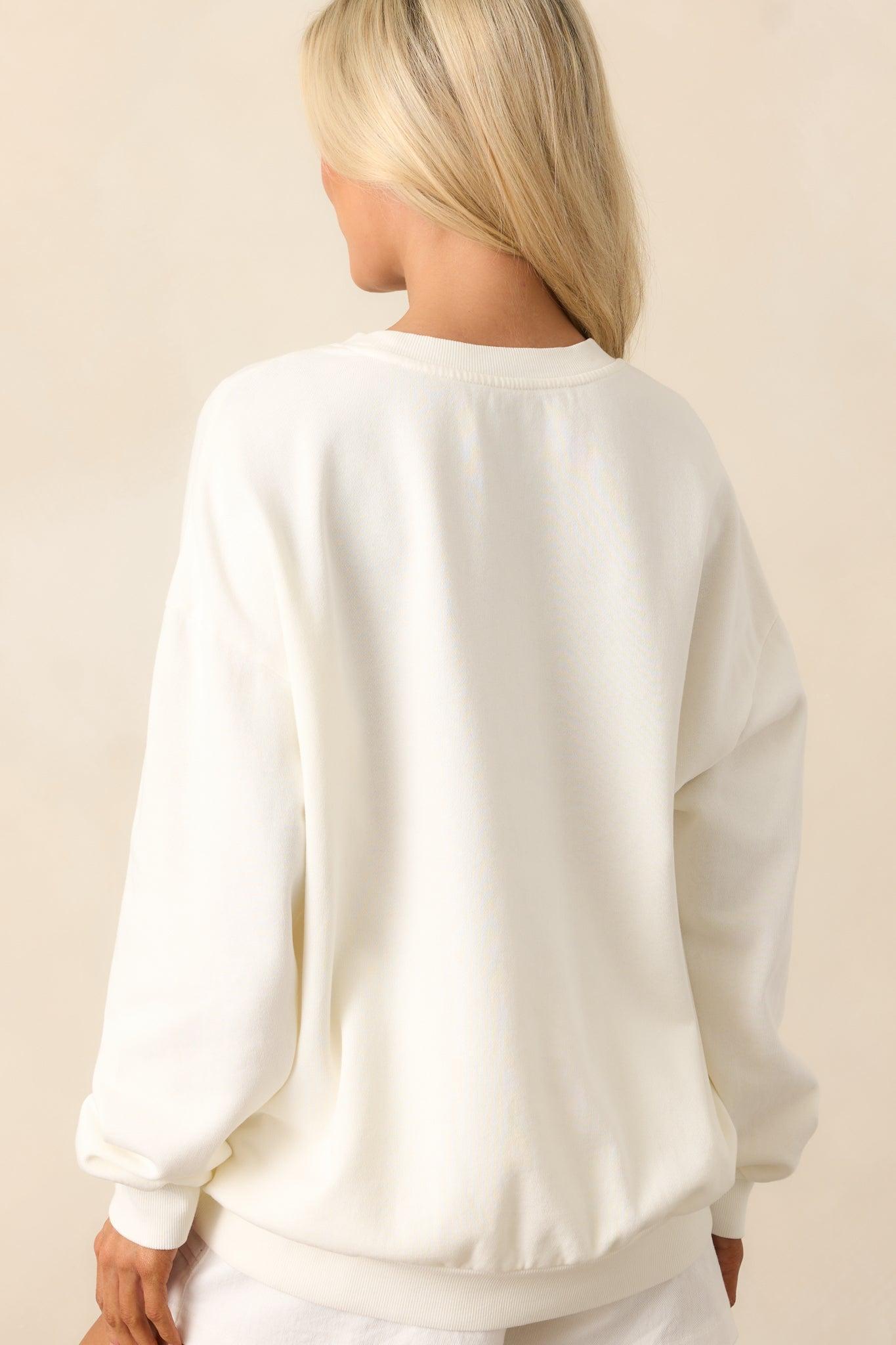 Z Supply Wishes Sea Salt Ivory Sunday Sweatshirt Product Image