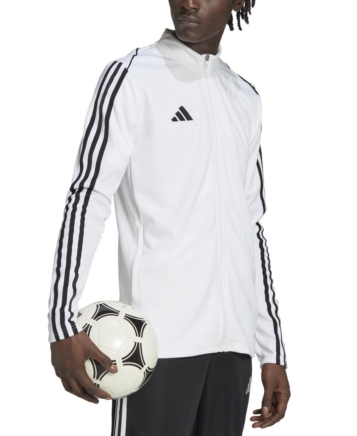 adidas Mens Tiro 23 Slim-Fit Performance 3-Stripes Track Jacket - Team Onix Product Image