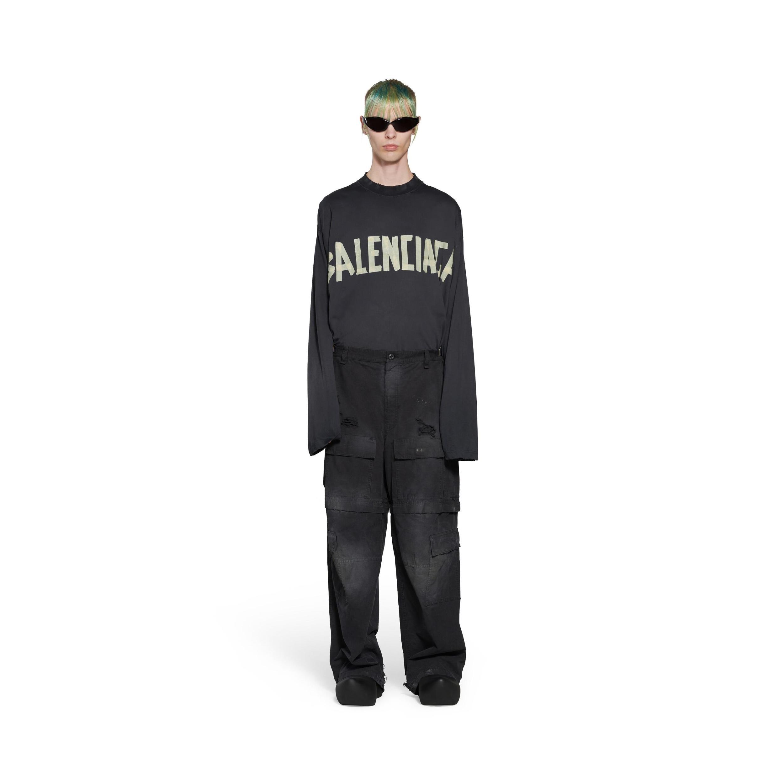 Men's Large Cargo Pants in Black Product Image