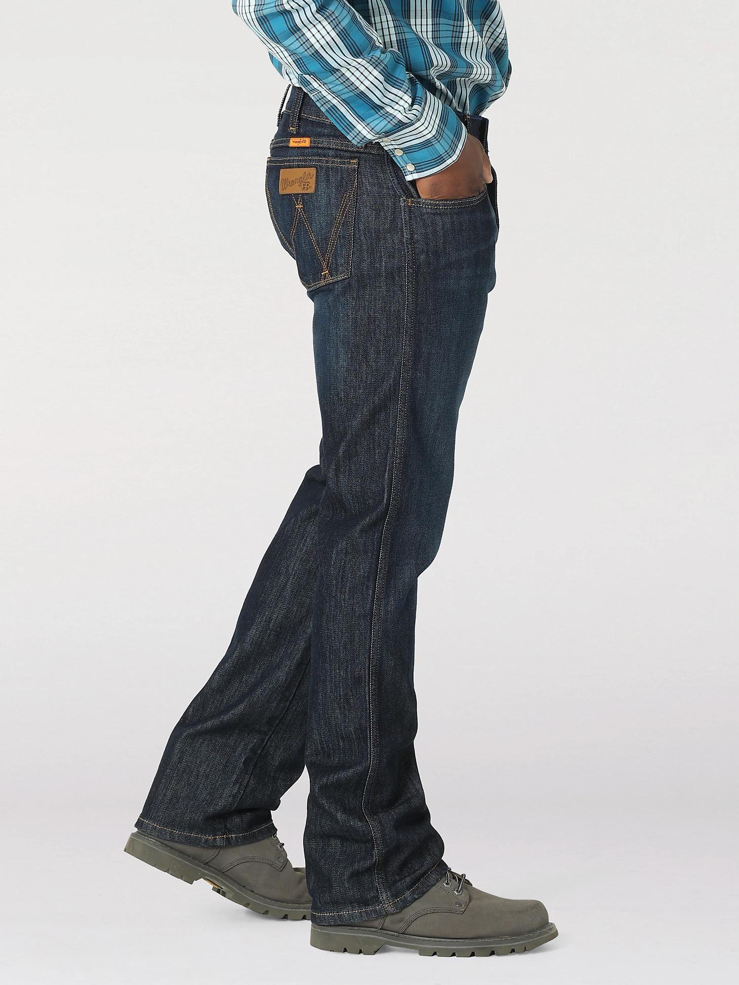 Wrangler® FR Flame-Resistant Retro® Slim Boot Jean | Men's JEANS | Wrangler® Product Image