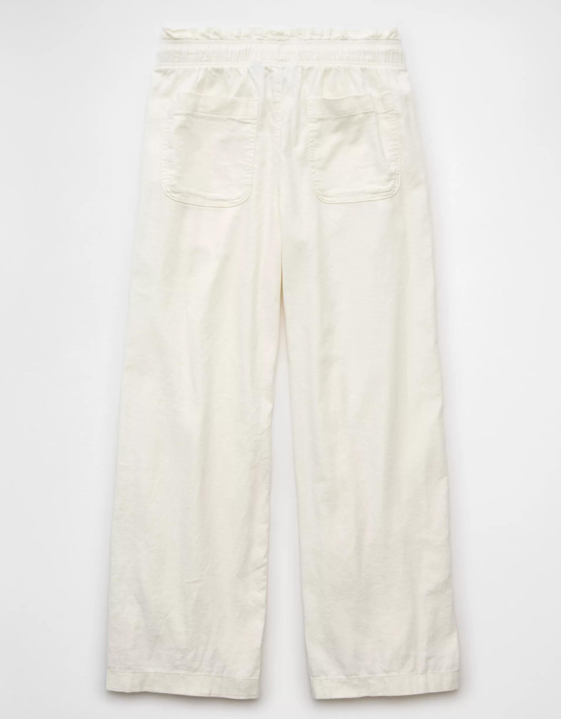 AE Dreamy Drape Linen-Blend Pull-On Pant Product Image