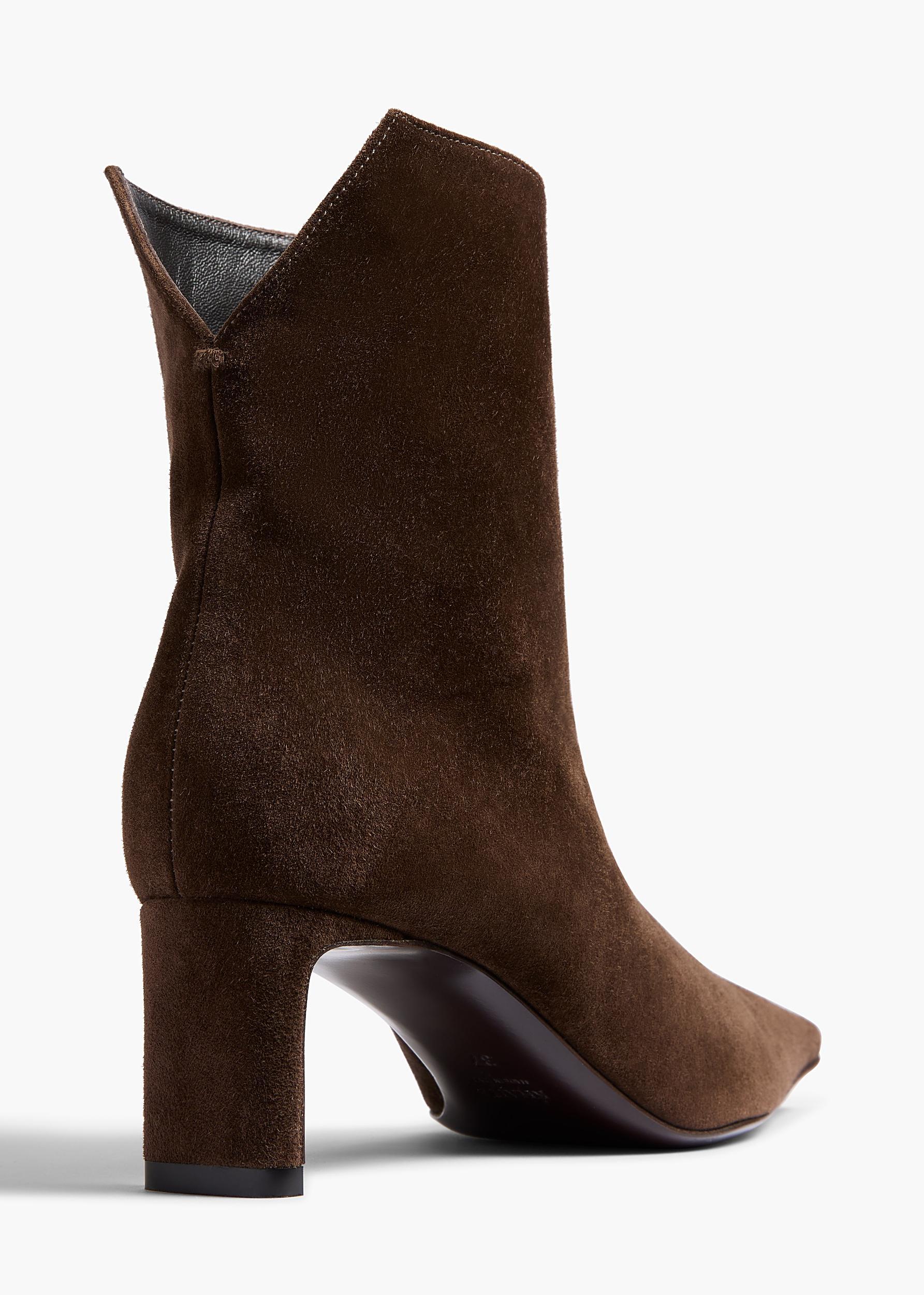 Ona Ankle Boot in Ebano Suede Product Image
