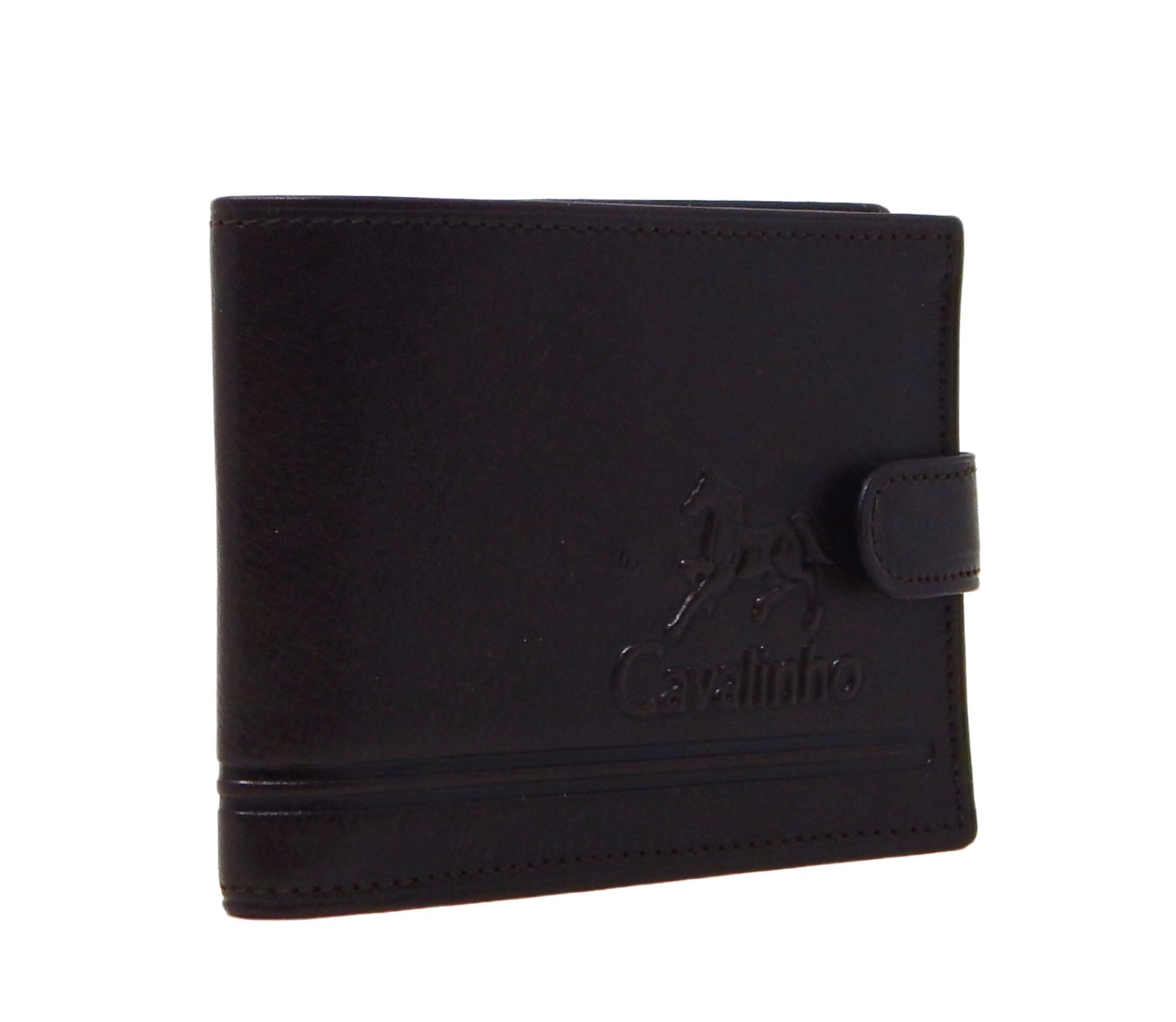 Leather Trifold Wallet Male Product Image