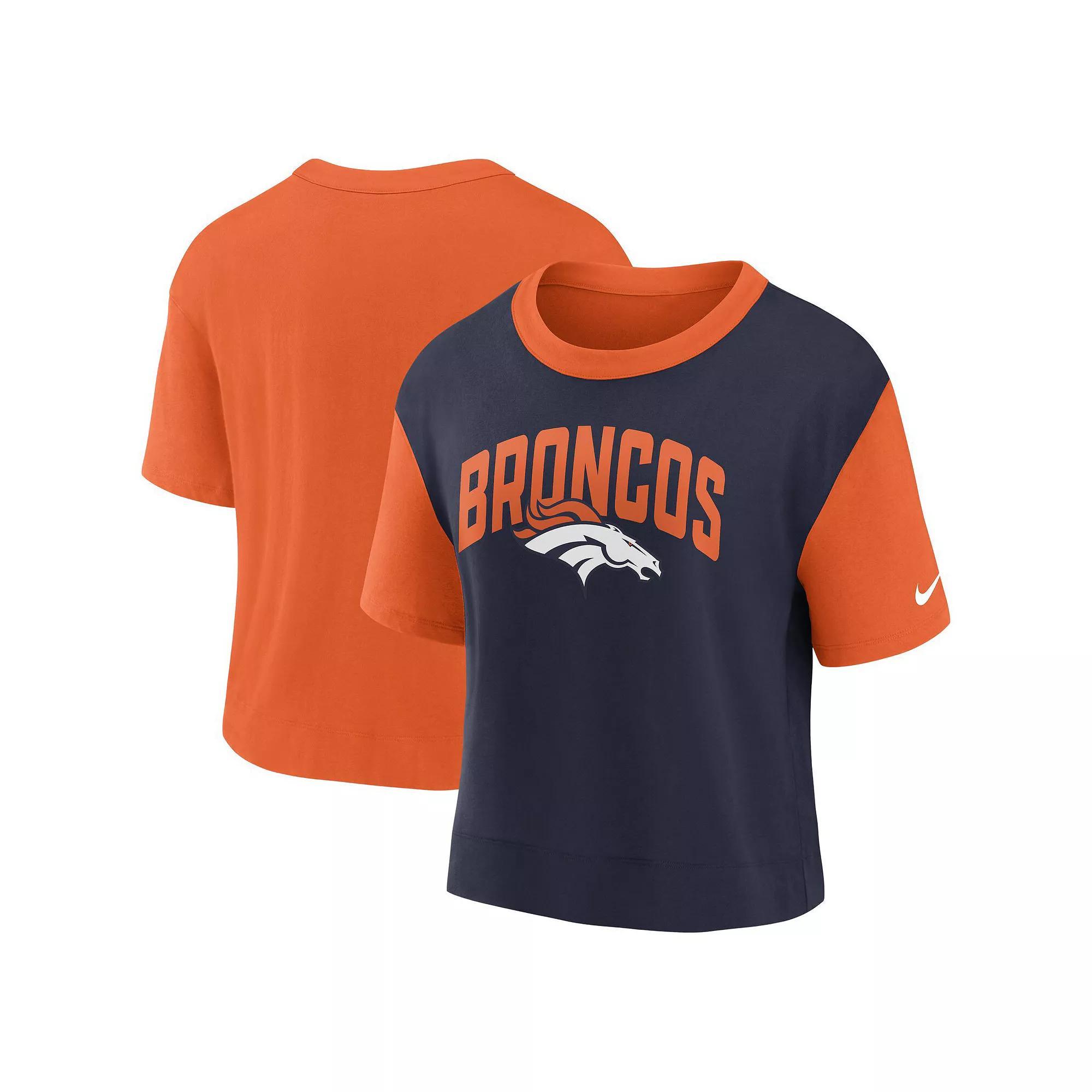 Women's Nike Orange/Navy Chicago Bears High Hip Fashion T-Shirt, Size: XL Product Image
