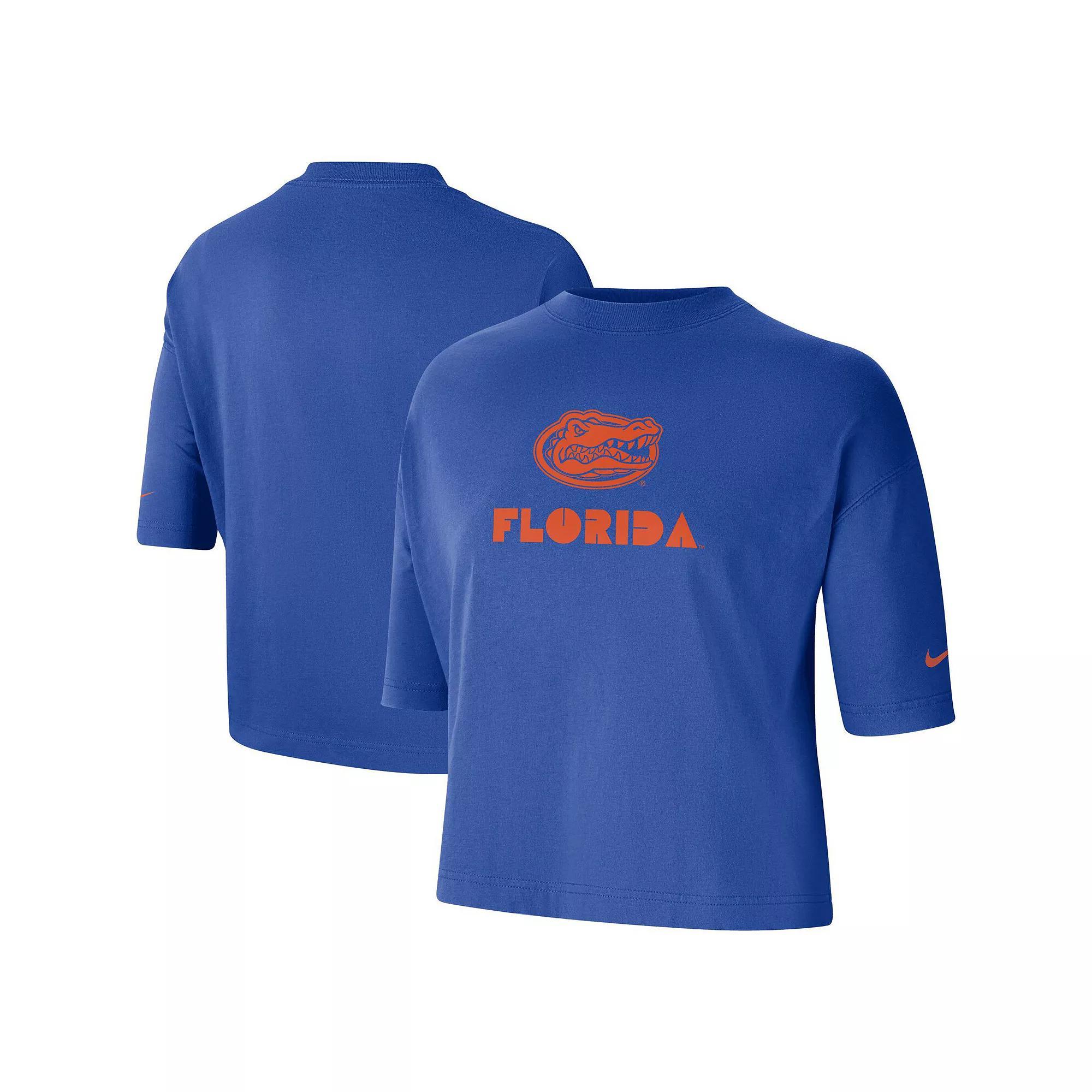 Women's Nike Red Georgia Bulldogs Crop Performance T-Shirt, Size: Small Product Image